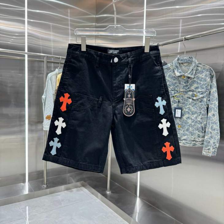 Picture of Chrome Hearts Jeans Short _SKUChromeHeartsM-2XLhgntx188803